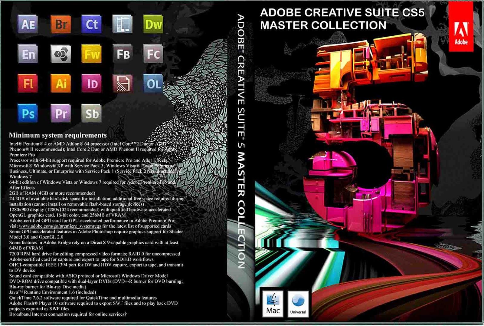 Adobe cs5 master collection system requirements